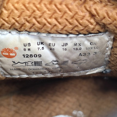 Timberland 6-Inch Premium Waterproof Wheat Boots Toddler Sz 8 Wheat Nubuck 12809