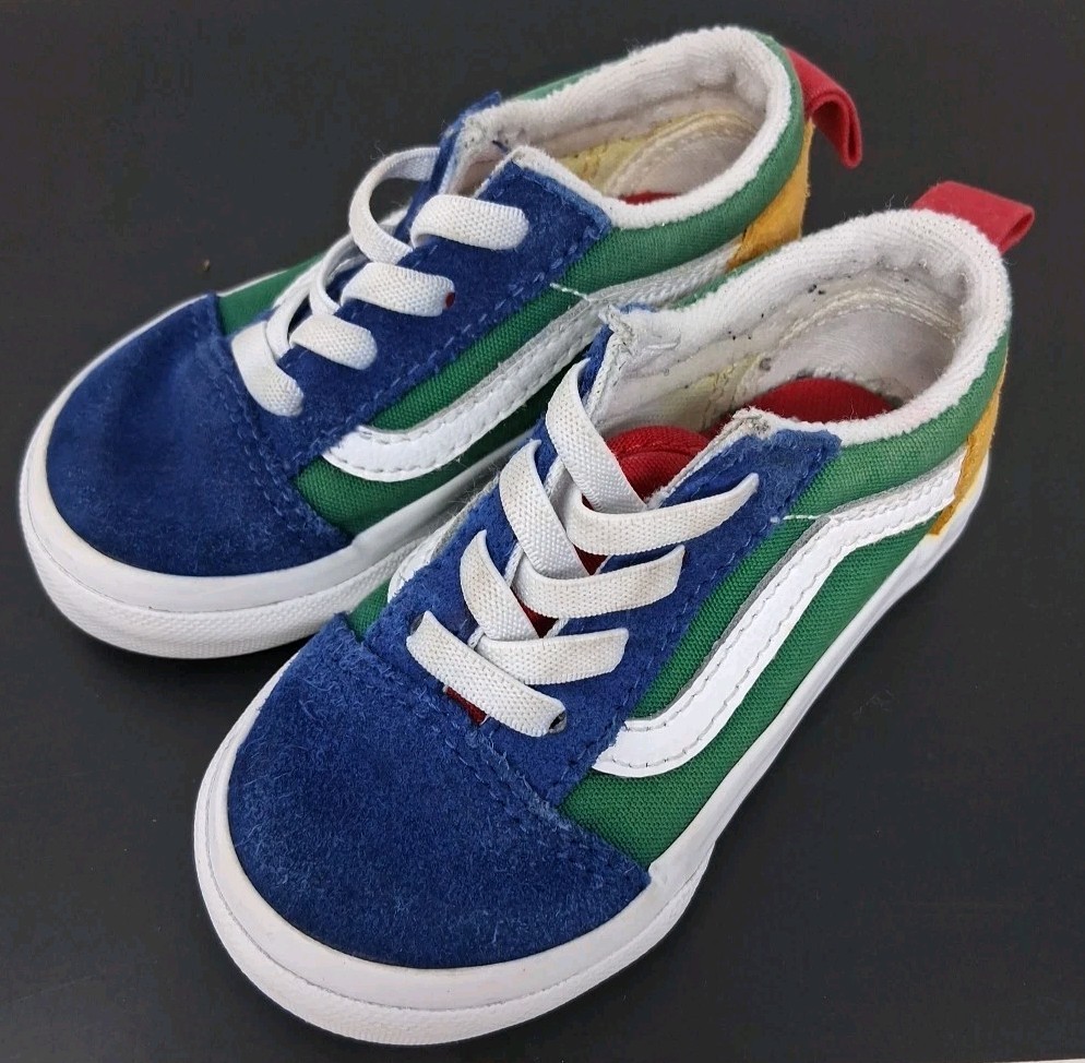 VANS Yacht Club Old Skool Elastic Lace Sneaker Toddler Size 6.0