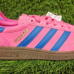 Adidas Handball Spezial J 3.5Y / Womens 4.5 Pink Blue Suede Sneaker JP9552 OG
