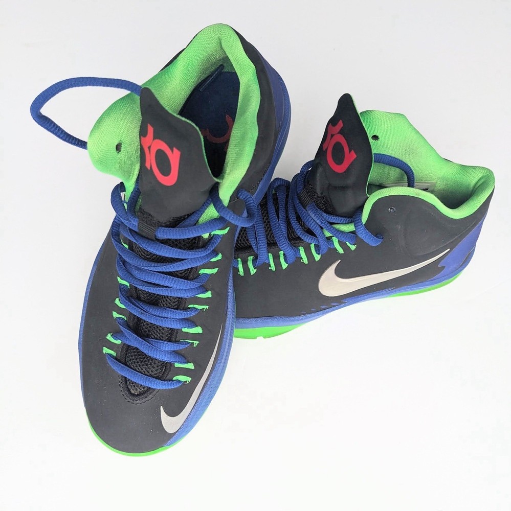 Nike KD 5 GS ‚Black Poison Green Hyper Blue Sneakers Youth 4.5