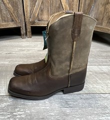 Ariat Kid’s Youth Rambler Cowboy Boots Earth/Brown Bomber 10007602 Size 5.5 NEW