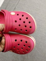 Crocs Crocband II Clogs Children kids 10 11 Pink Comfort Shoe