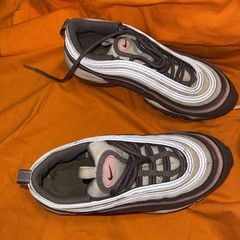 Nike Air Max 97 Pink Mocha Brown Sneakers, Size 5Y 921522-200