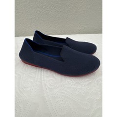 Rothy’s The Loafer Size K2 Navy Blue Red Sole Kids Slip On Comfort Shoes