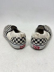 Vans Classic Slip-On Checkerboard Black White Shoes Youth Size 7 Skate Casual VG