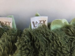 GUC Little Kid’s Size Small LAZY ONE Green Animal Dinosaur Monster Slippers