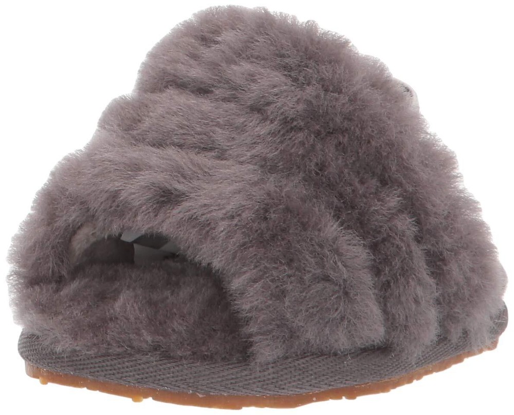 UGG Kids‘ Fluff Yeah Slide Slipper Toddler (1-4 Years) 9 Toddler Charcoal EU 26