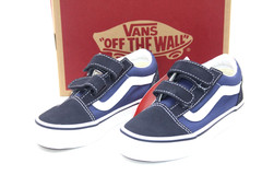 VANS OLD SKOOL V NAVY/TRUE WHITE LITTLE KIDS SNEAKER PRE-SCHOOL SIZE