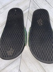 Kids Sandals Memory Foam Slides Blue Green Boys Size 12/13 shoes sandals slip on