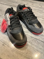 Nike Air Jordan 4 RM Bred Black Varsity Red GS 7Y / Women’s 8.5 FQ7938-060 NIB