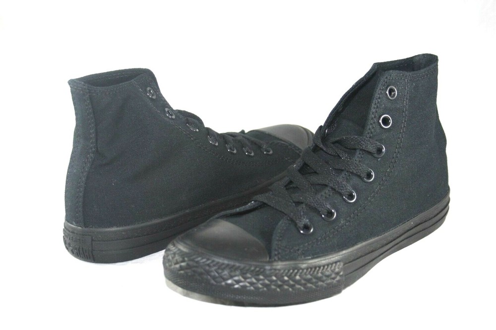 CONVERSE CHUCK TAYLOR ALL STAR 3S121 BLACK MONO CANVAS LITTLE KIDS CASUAL SHOE