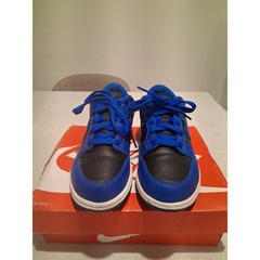 Nike Dunk Low PS Hyper Cobalt Black White CW1588-001 Size 3Y Kids Used Preschool