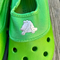 Crocs Green Crocling Classic Clogs Kids Alligator Shoes M3/W5