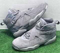 Air Jordan 8 Retro GS ‚Cool Grey‘ Wolf Grey 305368-014 (2017) Size 7y – A+ Cond