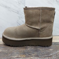 UGG Big Kids Classic Mini Platform 1143700K Smoke Plum Suede Slip On Boots 13c