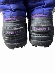 Sorel toddler Snow Commander Kids Snow Boot black and blue US 6