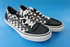Vans Off The Wall Black & White Checker Skater Sneakers Size 5 Youth Unisex EC