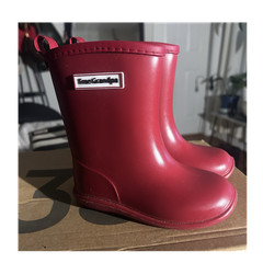 Tree Grandpa Unisex Kids Red Rubber Pull-On Mid-Calf Rain Boots US 16