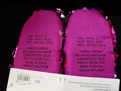 FREE Christmas Holiday Time Kids Sequin Elf Glitter Jingle Bells Slippers M 13/1