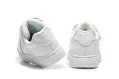 Rainy day Kids leather White Magic Tape non-slip 13C-5.5Y AJ SB AF school light