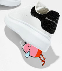 Alexander McQueen Kids Crystal Embellished Oversized Sneakers Schuhe Shoes 30