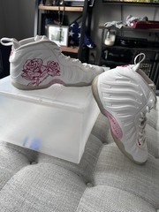 Nike Foamposite CN5268-100 Just Do It Rose Kids Sneakers 7Y SR