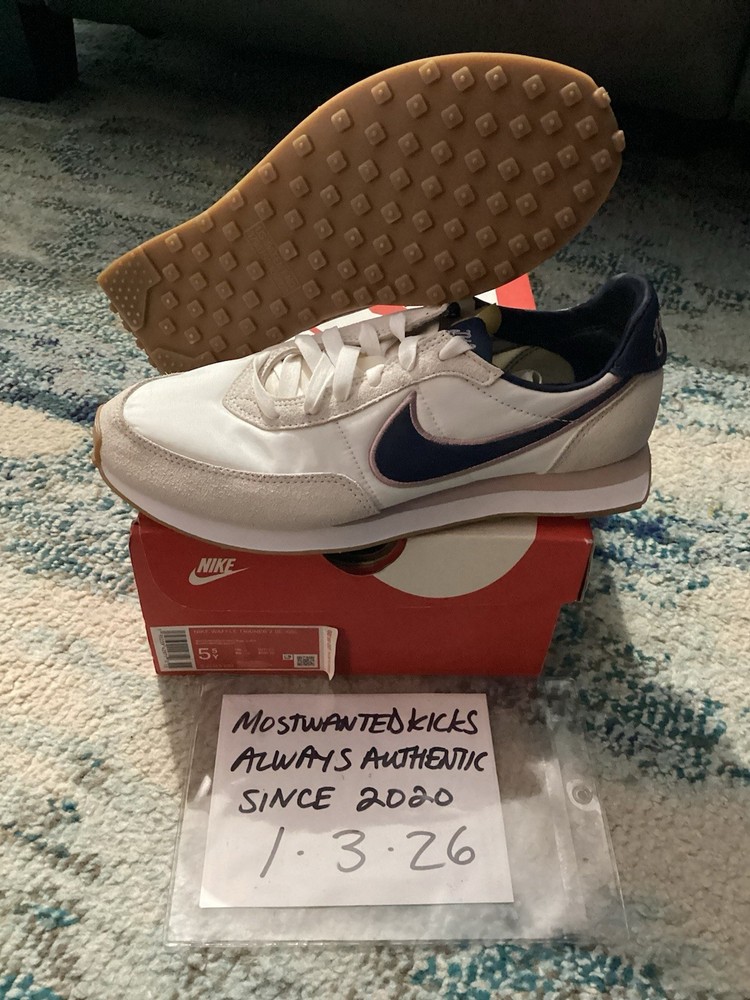 DS 2021 Nike Waffle Trainer 2 SE Letterman’s Jacket GS Sz 5.5Y/Women’s Sz 7