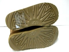 UGG CLASSIC SHORT II WP KID BOOTS CHESTNUT LEATHER US 13 /UK 12 /EU 31 /JP 19.5