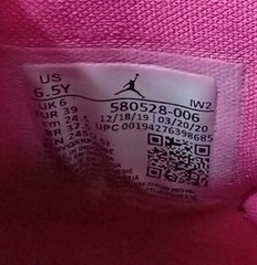 NIKE AIR JORDAN 8 RETRO (GS) BLACK PINKSICLE [580528-006] SIZE 6.5Y