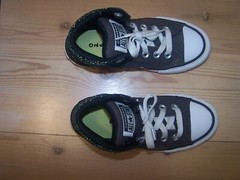 Converse 668367F Ctas Axel Mid Youth Size 12 Gray-Black -Yellow All Star EUC