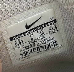 Nike Air Force 1 High ‘07 Triple White 653998-100 Youth 6.5Y / Women’s 8