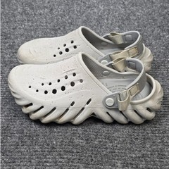 Crocs Echo Clog Atmosphere Gray Sculpted Sporty Sandals Junior’s Size 5 Straps
