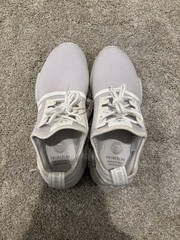 Adidas NMD R1 Refined J Primeblue Cloud White Grade School Size 7 *TRIED ON