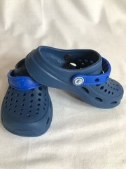 JoyBees Kids ACTIVE CLOG Navy Blue & Royal Blue Sz 6-7