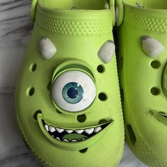 Crocs Monsters, Inc. Mike Classic Clogs Kids C13 Green Shoes Disney Slip On