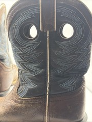 Durango DBT0216Y Brown Denim Blue Lil’ Rebel Pro Western Boots 1M