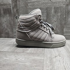 Heelys Gray Uptown High Top Skate Rolling Casual Wheeled Sneakers Size YTH2