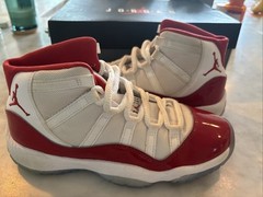 2022 Air Jordan 11 Retro (GS) 4.5 Cherry Red With Good Condition