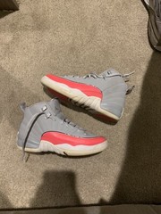 Nike Air Jordan 12 Retro GS Wolf Grey/Racer Pink-Black (510815-060) Size 4.5y