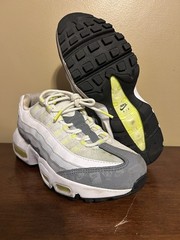 Size 5Y Nike Air Max 95 Recraft (GS) Youth Womens 6.5 White Gray Lime Sneakers