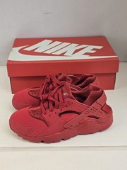 Nike Air Huarache Run (GS) Youths Size 6.5Y Womens Sz 8 Running Shoes Triple Red