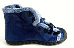 Cienta Kids High Top Chukka Sneaker, Blue US Kid’s Size 11 M, EUR Size 29