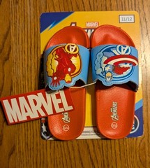 Perfect Christmas Gift! Children’s Marvel Avengers Slide Sandals Size 11/12 NWT