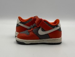 Nike Dunk Low Cement Grey Team Orange TD 311535-016 Baby Toddler Sneaker Size 3C