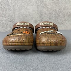 Crocs Chewbacca Star Wars Clogs Kids Size 9 Brown Fuzzy Lined Slip On Shoes