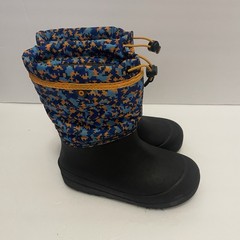Bogs Snow Shell Digital Maze Winter Snow Boots Kids Youth Size 1 Black