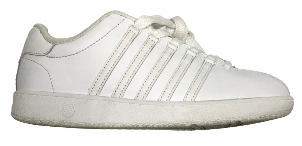 K-Swiss Grade School Classic VN Low Sneakers Youth White 83343-101-M – 6 US