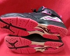 NIKE AIR JORDAN 8 RETRO (GS) BLACK PINKSICLE [580528-006] SIZE 6.5Y