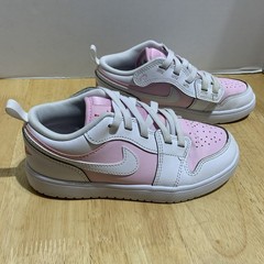 Air Jordan 1 Low ALT PS Pink Foam DR9748 608 Size 2 Y Kids White Slip On Strap