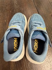 HOKA K CLIFTON 10 LITTLE KIDS 1168873 / ALF -Blue- Excellent Condition Size 11MD